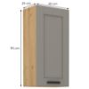Obrazek Szafka kuchenna Luna claygrey/artisan 45G-90 1F