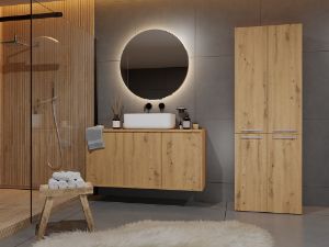 Obrazek Słupek łazienkowy Sandra 2DD dąb artisan