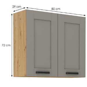 Obrazek Szafka kuchenna Luna claygrey/artisan 80G-72 2F