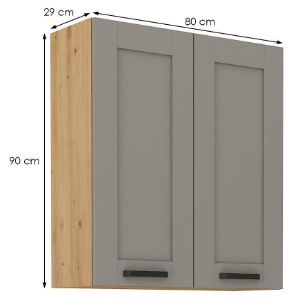 Obrazek Szafka kuchenna Luna claygrey/artisan 80G-90 2F