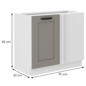Obrazek Szafka kuchenna Luna claygrey/biały 105 ND 1F BB