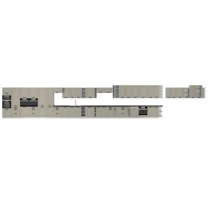 Obrazek Szafka kuchenna Luna claygrey/biały 105 ND 1F BB