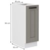 Obrazek Szafka kuchenna Luna claygrey/biały 30D Cargo BB