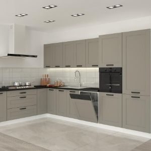 Obrazek Szafka kuchenna Luna claygrey/biały 40D 1F BB