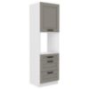 Obrazek Szafka kuchenna Luna claygrey/biały 60DPS-210 3S 1F