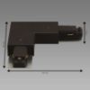 Obrazek Lampa CONNECTOR PS230V L BLACK 04111 SZYN 