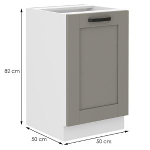 Obrazek Szafka kuchenna Luna claygrey/biały 50ZL 1F BB