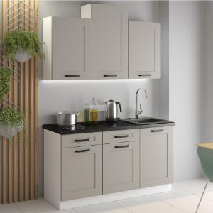 Obrazek Szafka kuchenna Luna claygrey/biały 60D 3S BB