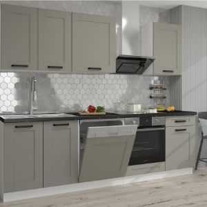 Obrazek Szafka kuchenna Luna claygrey/biały 60D 3S BB