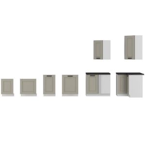 Obrazek Szafka kuchenna Luna claygrey/biały 60D 3S BB