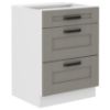Obrazek Szafka kuchenna Luna claygrey/biały 60D 3S BB