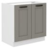 Obrazek Szafka kuchenna Luna claygrey/biały 80ZL 2F BB