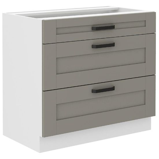 Obrazek Szafka kuchenna Luna claygrey/biały 80D 3S BB