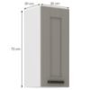Obrazek Szafka kuchenna Luna claygrey/biały 30G-72 1F