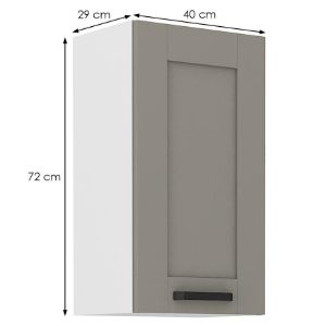 Obrazek Szafka kuchenna Luna claygrey/biały 40G-72 1F