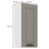 Obrazek Szafka kuchenna Luna claygrey/biały 40G-90 1F