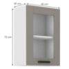 Obrazek Szafka kuchenna Luna claygrey/biały 40GS-72 1F