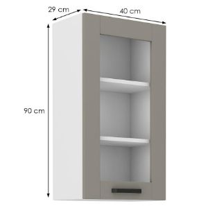 Obrazek Szafka kuchenna Luna claygrey/biały 40GS-90 1F