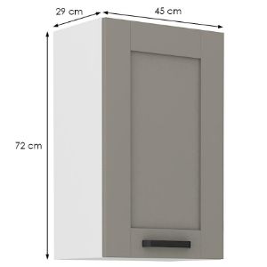 Obrazek Szafka kuchenna Luna claygrey/biały 45G-72 1F