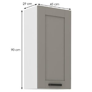 Obrazek Szafka kuchenna Luna claygrey/biały 45G-90 1F