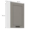 Obrazek Szafka kuchenna Luna claygrey/biały 60G-90 1F