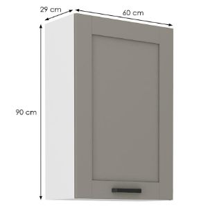 Obrazek Szafka kuchenna Luna claygrey/biały 60G-90 1F