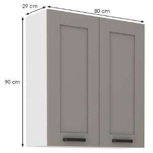 Obrazek Szafka kuchenna Luna claygrey/biały 80G-90 2F