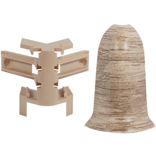 Obrazek Narożnik zewnętrzny do listwy 166 EASY – Dąb Nordycki