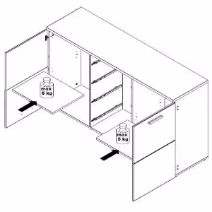 Obrazek Komoda Durango 149,5x80,8 DRGK231