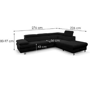 Obrazek Narożnik z funkcją spania Conti Poso 135 prawostronny