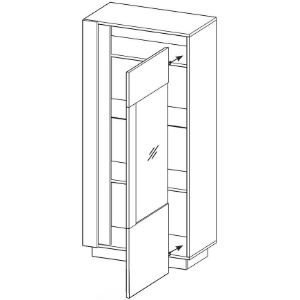 Obrazek Witryna 72 Arco C dąb grandson