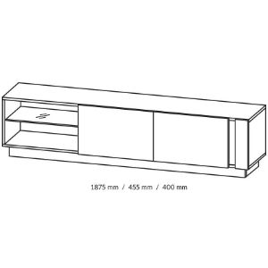 Obrazek Szafka RTV 187 Arco H dąb grandson