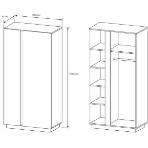 Obrazek Szafa 96 Arco A dąb grandson