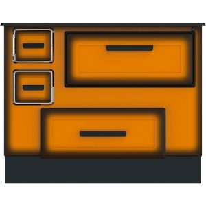 Obrazek Kuchnia Alfa 55 Eco De Lux 6 kW prawa