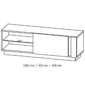 Obrazek Szafka RTV 138 Arco G dąb grandson