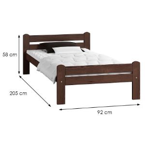 Obrazek Łóżko Dorota 80 orzech 