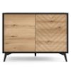 Obrazek Komoda Diamond K104 dąb evoke/czarny