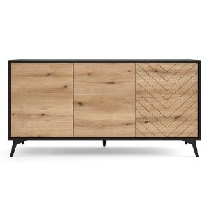 Obrazek Komoda Diamond K154 dąb evoke/czarny