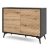 Obrazek Komoda Diamond KSZ104 dąb evoke/czarny