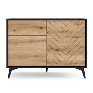 Obrazek Komoda Diamond KSZ104 dąb evoke/czarny