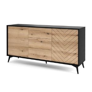 Obrazek Komoda Diamond KSZ154 dąb evoke/czarny