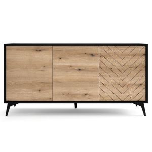 Obrazek Komoda Diamond KSZ154 dąb evoke/czarny