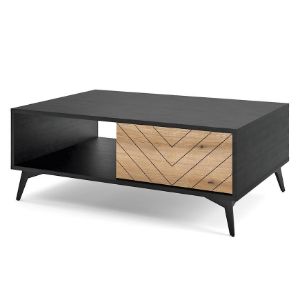 Obrazek Ława Diamond L104 dąb evoke/czarny