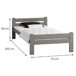 Obrazek Łóżko Dorota 80 szare 