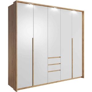 Obrazek Szafa 230 cm + Listwa Led Biała/Craft