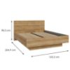 Obrazek Łóżko Whiteheaven 160x200 LNBL4162-D85 