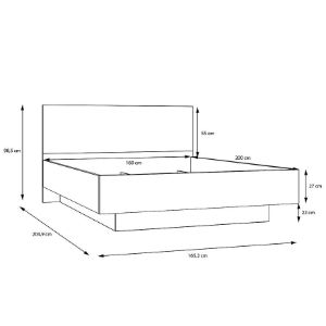 Obrazek Łóżko Whiteheaven 160x200 LNBL4162-D85 
