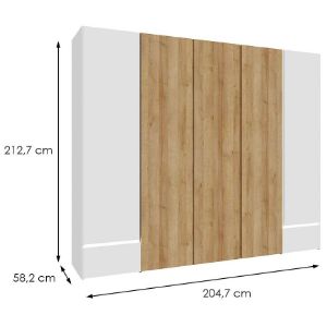 Obrazek Szafa Whiteheaven LNBS5511B-M216 z oświetleniem