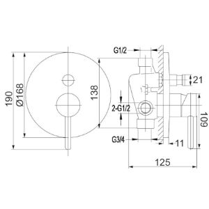 Obrazek System wannowy podtynkowy Y 