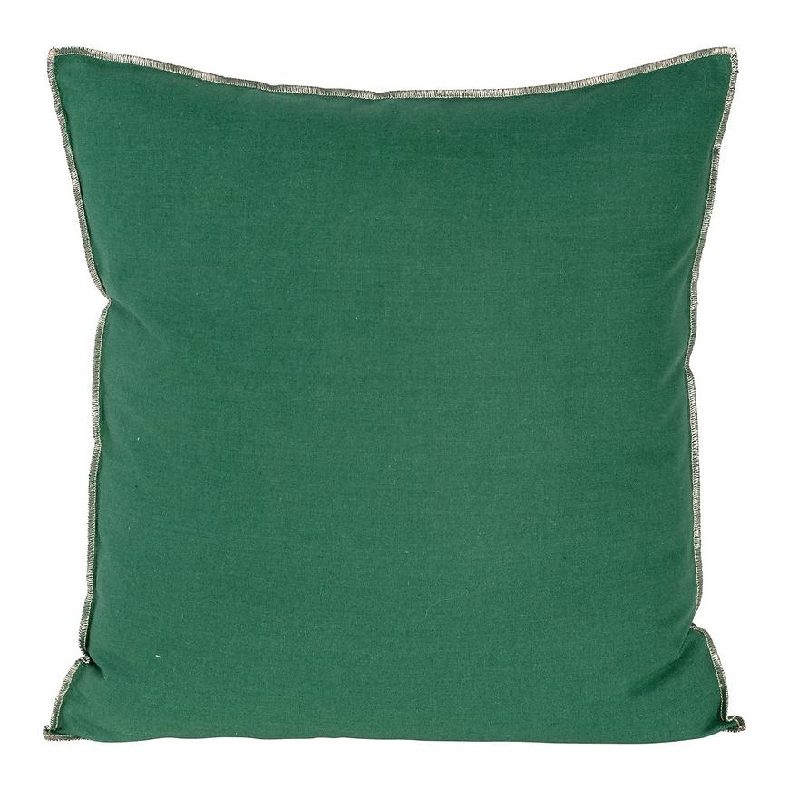 Poszewka Len 45x45 ciemnozielona/ZŁOT 404953